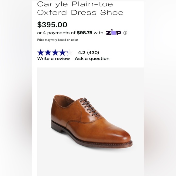 Carlyle Plain Toe Allen Edmonds Factory Allen Edmonds CARLYLE